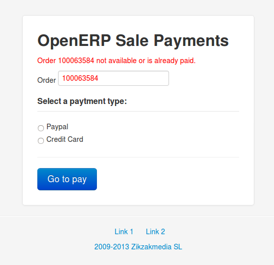 Apps para el pago de pedidos de venta de OpenERP o Tryton mediante Paypal o tarjeta de crédito